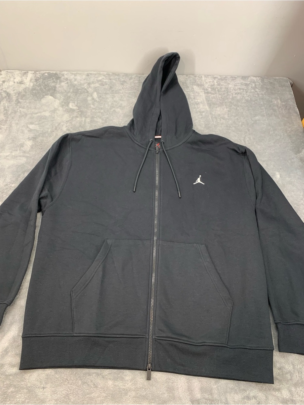 Jordan Men’s Black Zip-Up Hoodie Sweate size XL NWT